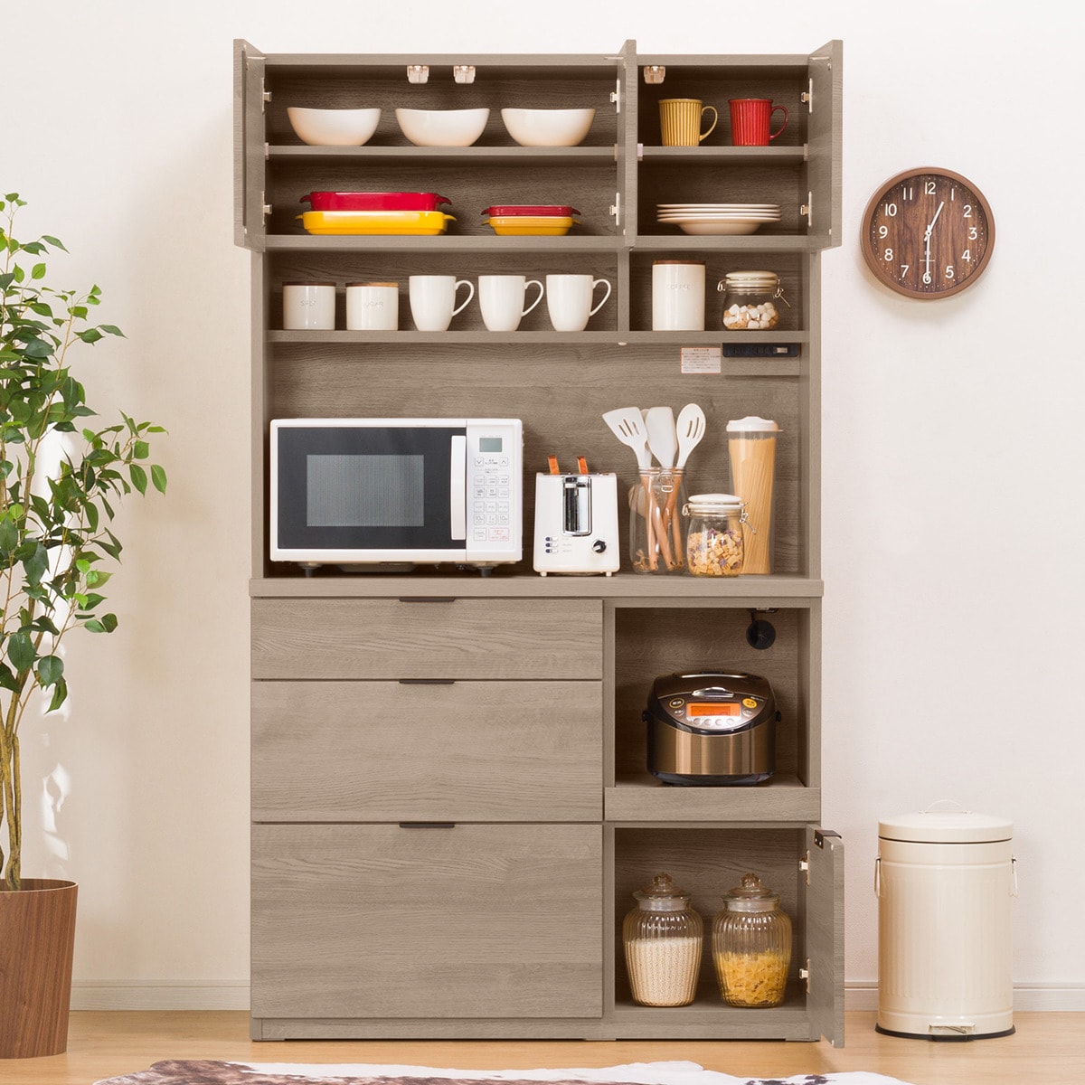 楽天市場】キッチンボード(エトナ105KB)【配送員設置商品】 ニトリ