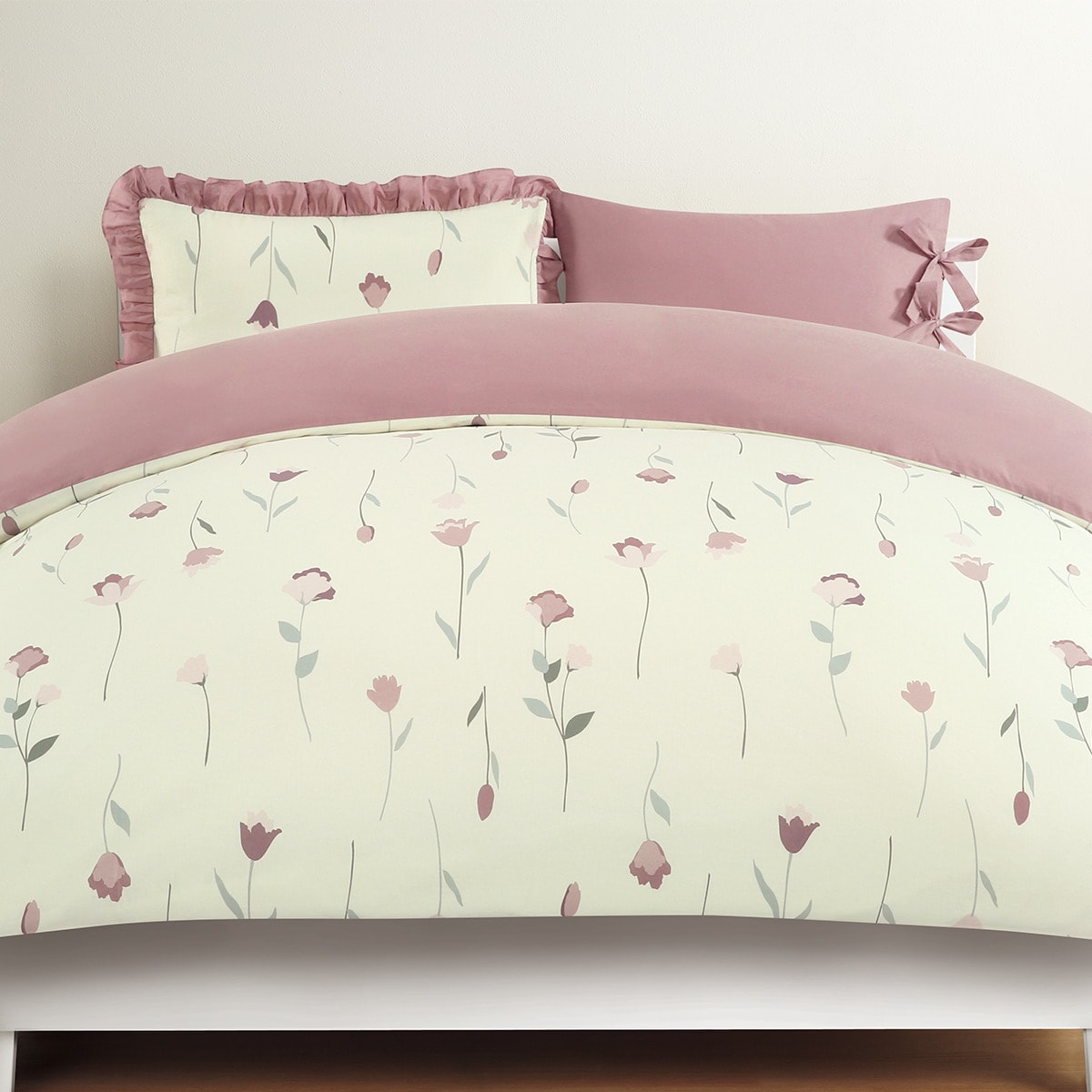 楽天市場】掛け布団カバー (チューリップ ST22 RO) ニトリ 【玄関先迄