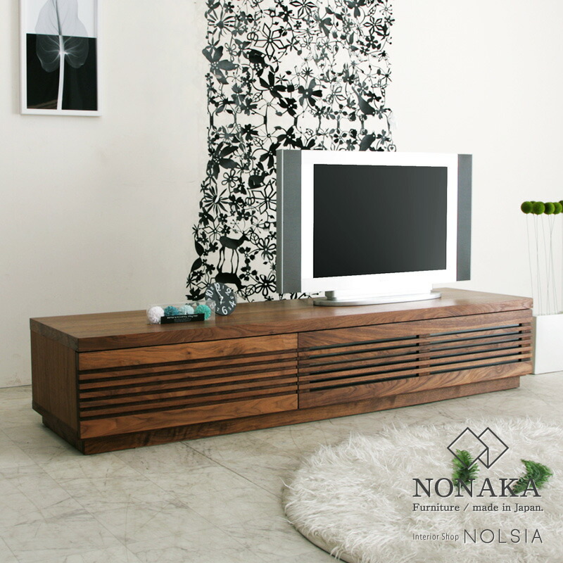 楽天市場】テレビボード 180 jaggy ジャギー ウォールナット ブラック