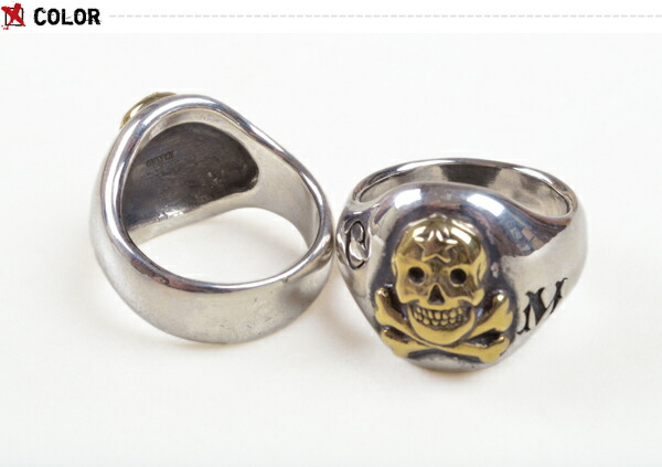 楽天市場】Cushman（クッシュマン）50'sシルバーリングスカル＆クロス