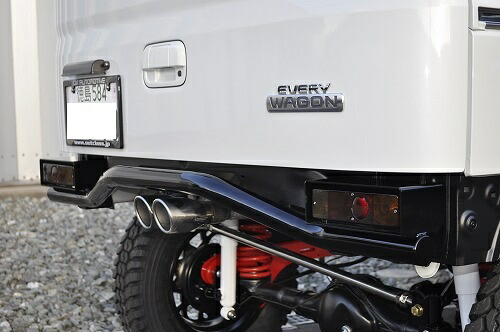 楽天市場】エブリイDA17 デュアルマフラーカッター センター出し