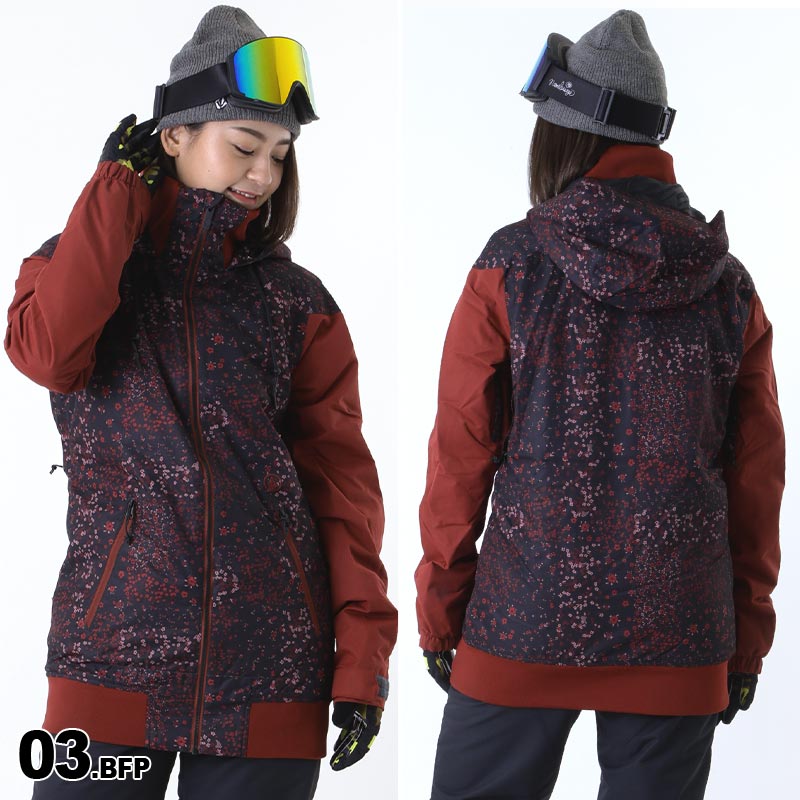 Volcom 赤 スノーボードジャケット 女性用 【公式通販】