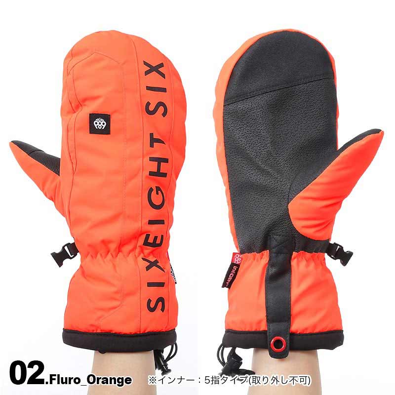 楽天市場】686/シックスエイトシックス スノーボード ミトングローブ