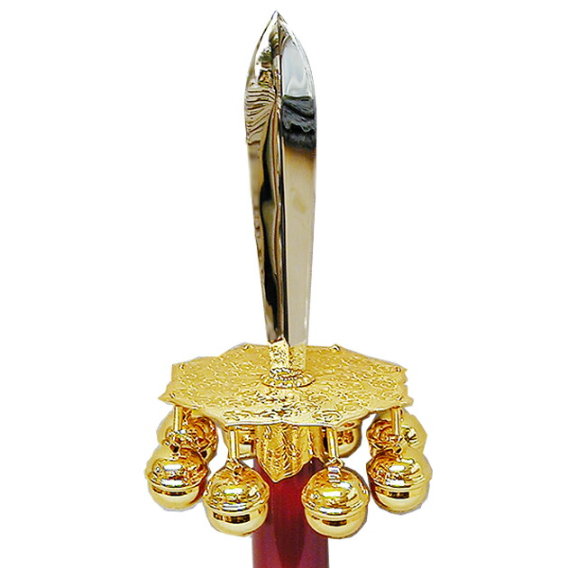 楽天市場】神楽鈴 鉾先鈴 特上 鉾型 本金使用 三番叟鈴 お祓い 能 歌舞