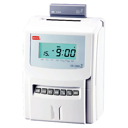 楽天市場】マックス PCリンクタイムレコーダ タイムロボ ER-201S2/PCの通販