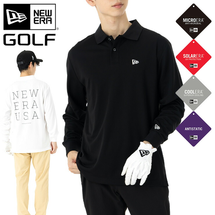 楽天市場】ニューエラ ゴルフ ウェア NEW ERA GOLF 長袖 ポロシャツ
