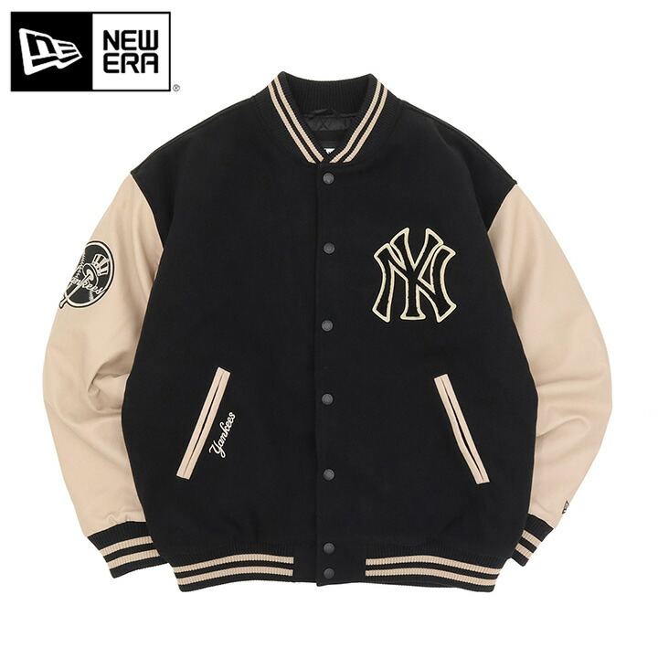 楽天市場】ニューエラ ジャケット NEW ERA スタジャン 中綿 NY LA MLB