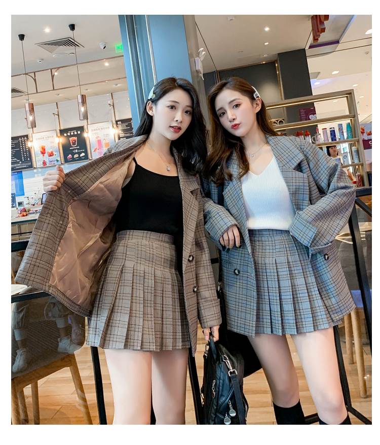 楽天市場】学生風 スカート セットアップ ジャケット ミニスカート
