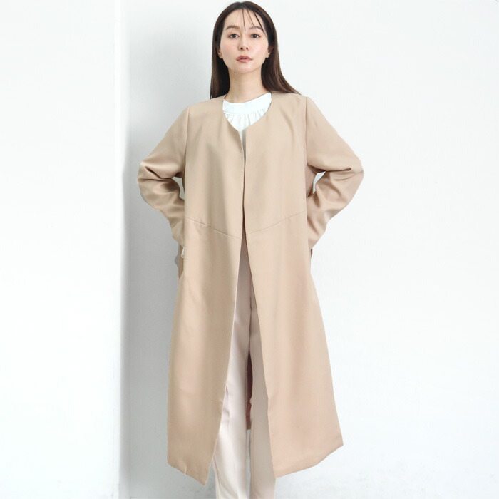 楽天市場】マラソンセール○送料無料 ベルト付きロングガウンコート