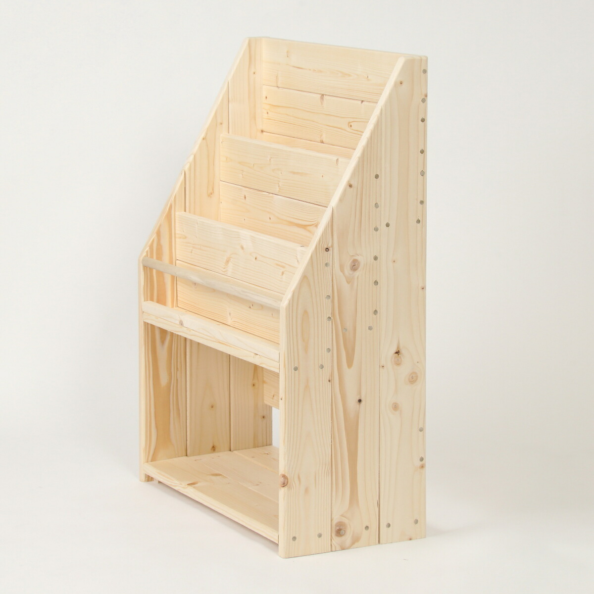 楽天市場】絵本棚 幅60cm 天然木 木製 人気 おしゃれ 無垢 絵本棚 収納