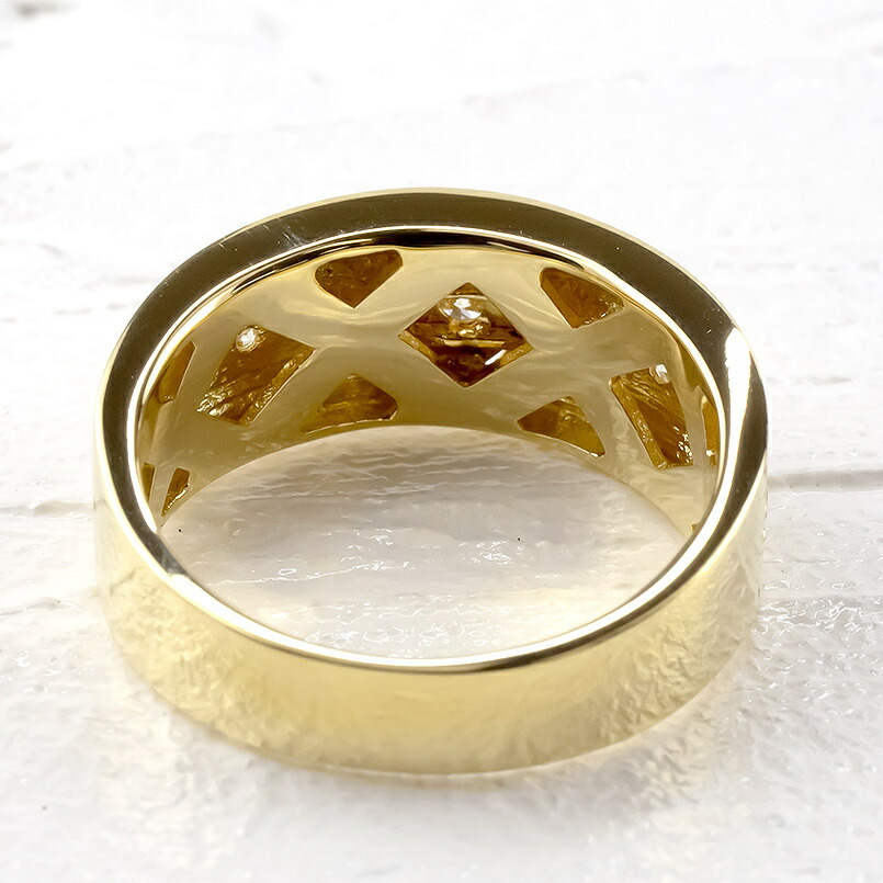 楽天市場】18金 リング メンズ 指輪 ダイヤモンド ゴールド K18