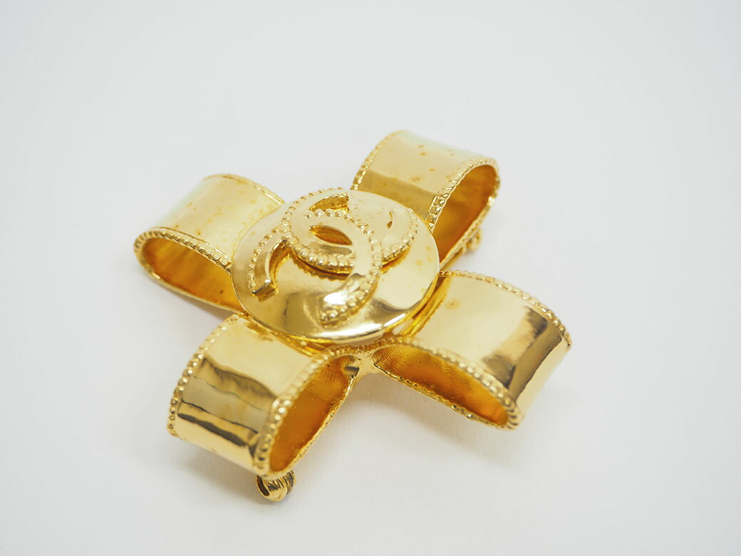 楽天市場】シャネル CHANEL ブローチ 中古 ココマーク クロスリボン