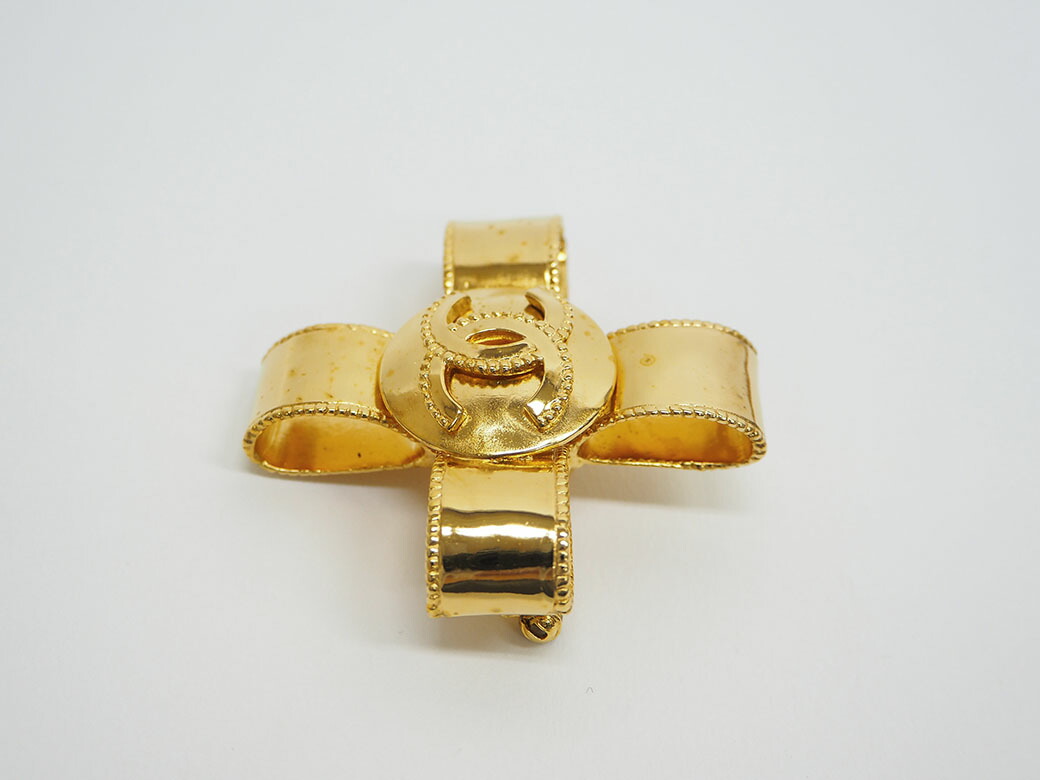 楽天市場】シャネル CHANEL ブローチ 中古 ココマーク クロスリボン