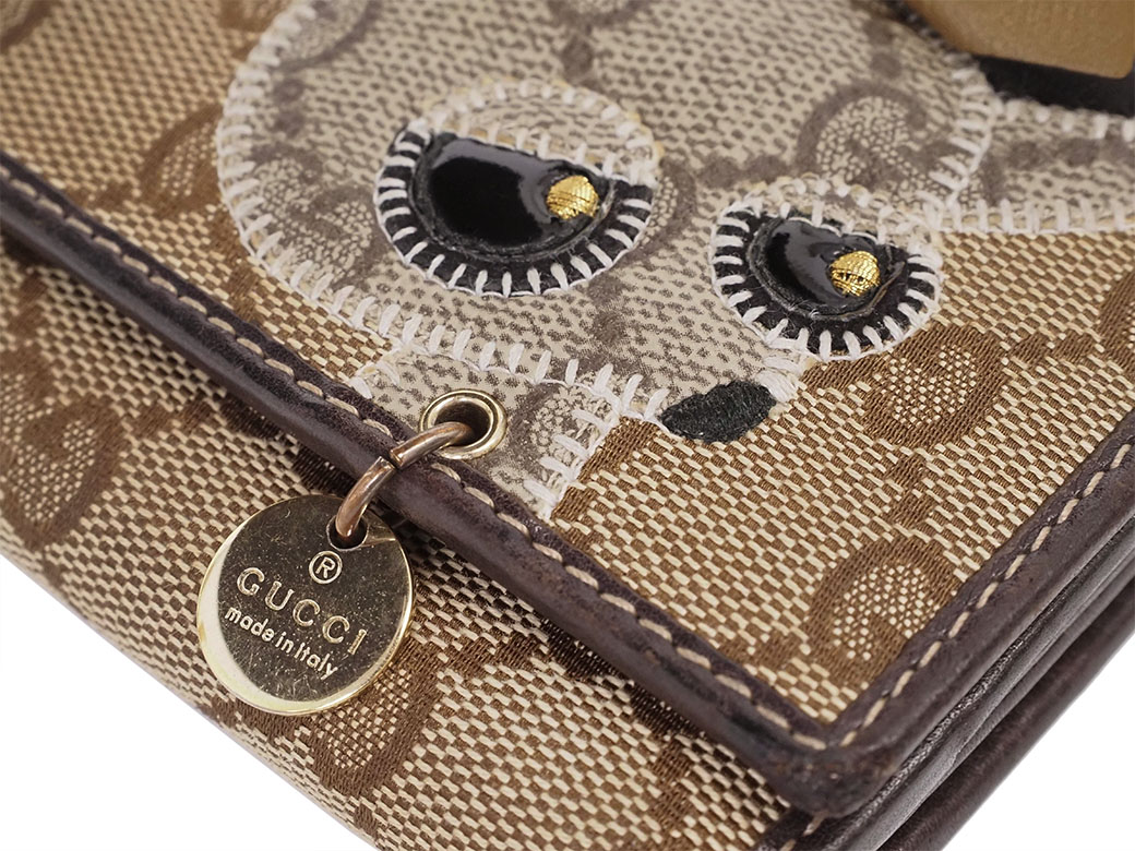 楽天市場】グッチ GUCCI 財布 二つ折り 長財布 グッチ ブラウン GG