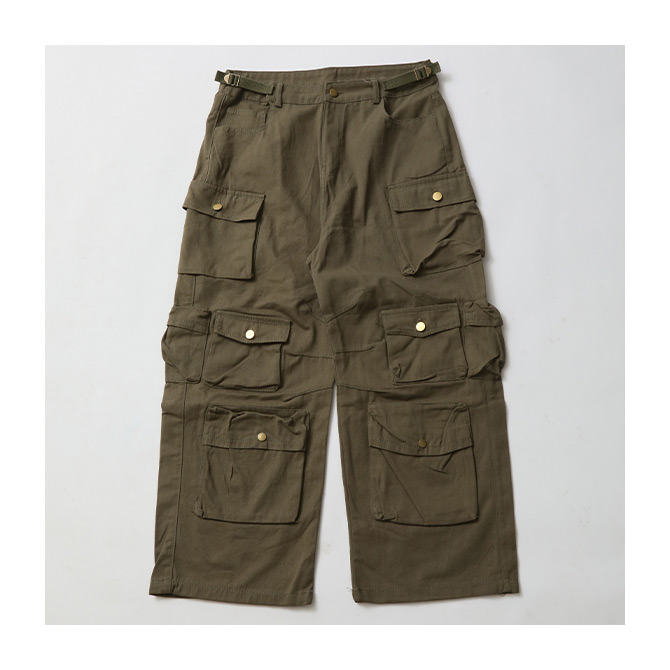 楽天市場】マルチポケットカーゴパンツ メンズ ワイドカーゴ