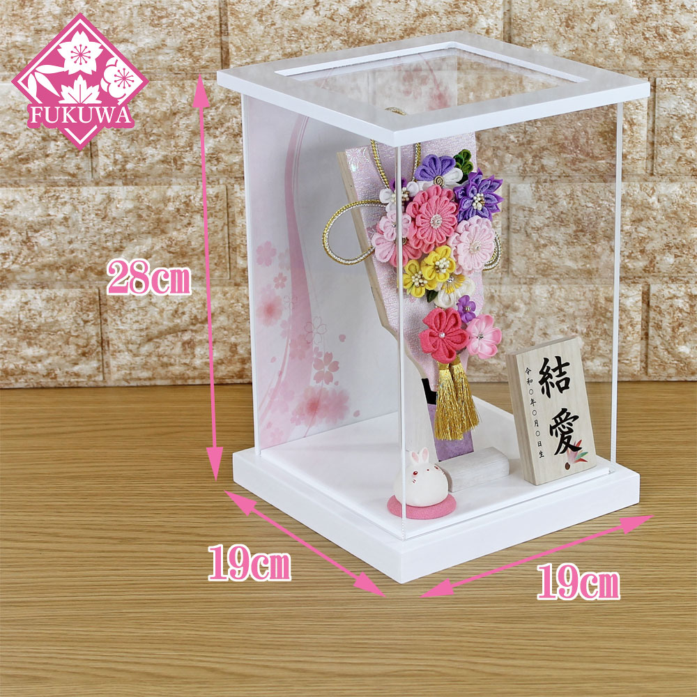 楽天市場】羽子板 初正月 ケース入り(7号 摘み細工 髪飾り 付き