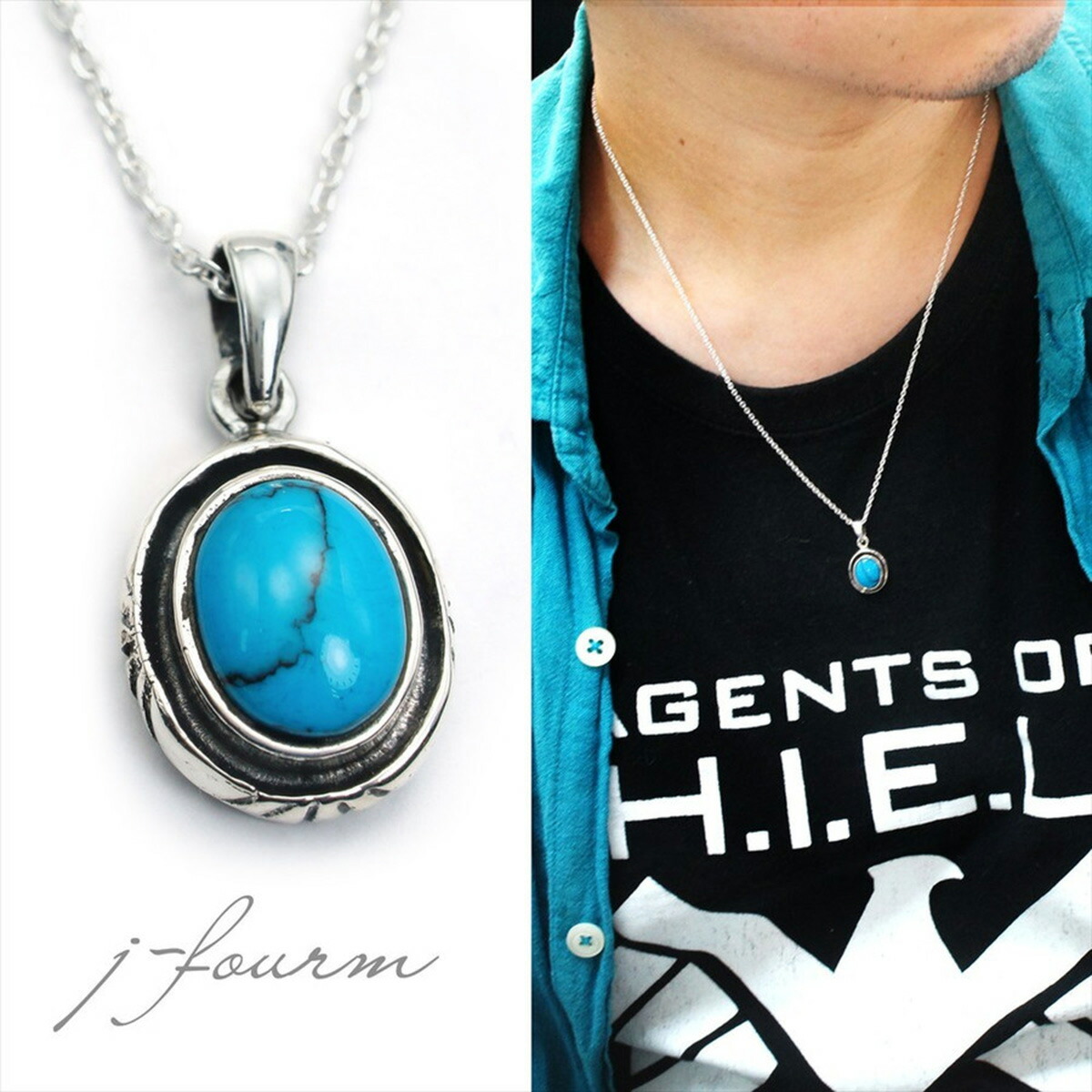 楽天市場】ターコイズ ネックレス メンズ トルコ石 レディース 送料