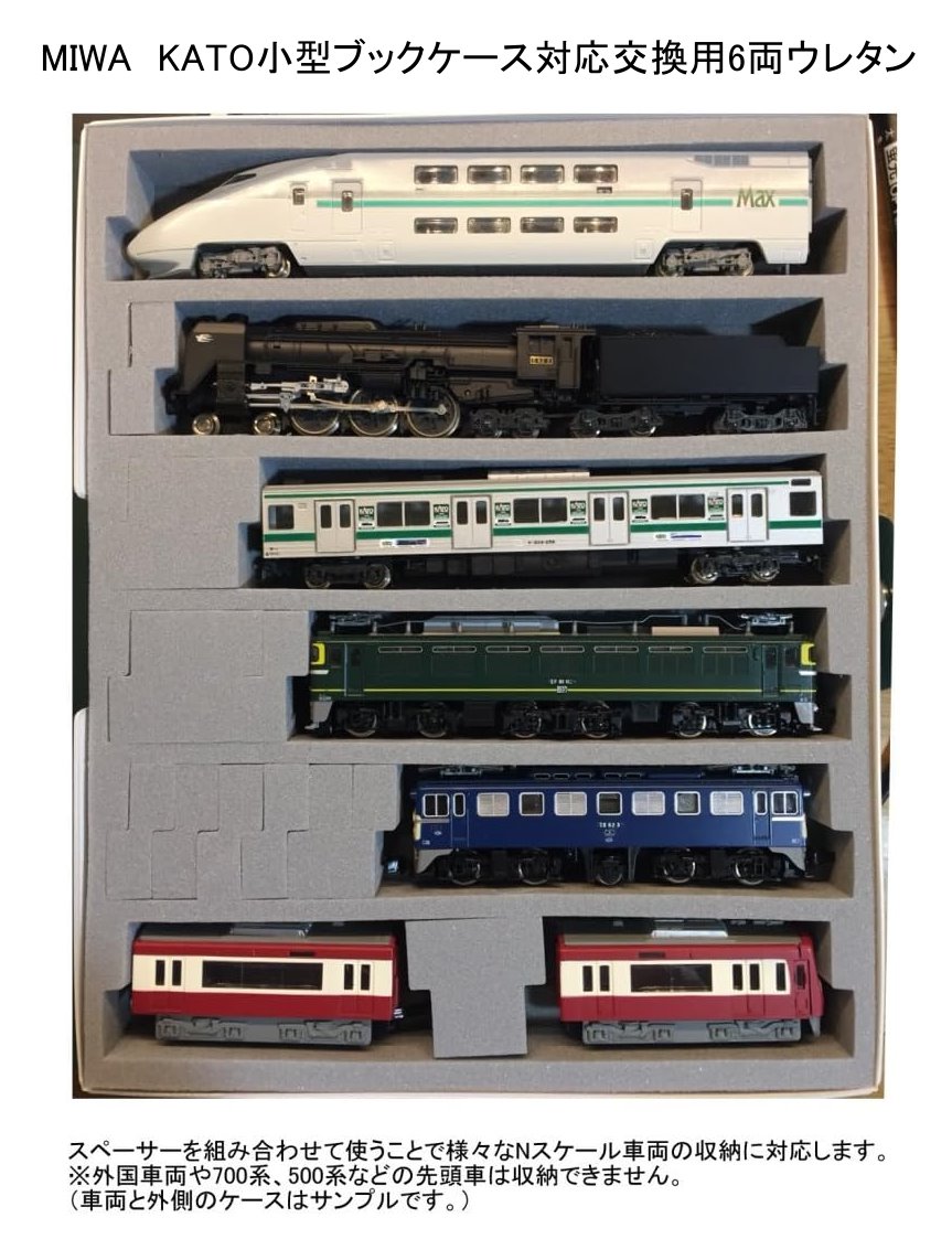 楽天市場】Nゲージ車両収納用 KATO小型ブックケース対応 交換用6両収納