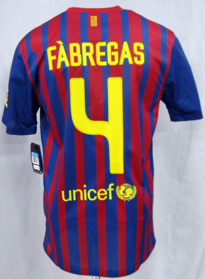FCバルセロナ セスク・ファブレガス 4番 ユニフォーム 2011-2012 FC