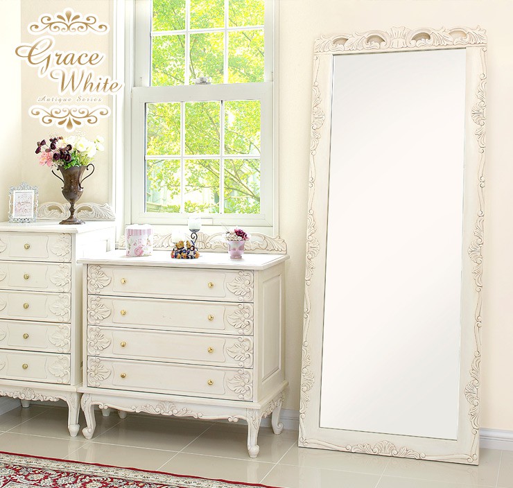 楽天市場】【エントリー最大P4倍＆クーポン有】アンティーク風 姫系 鏡