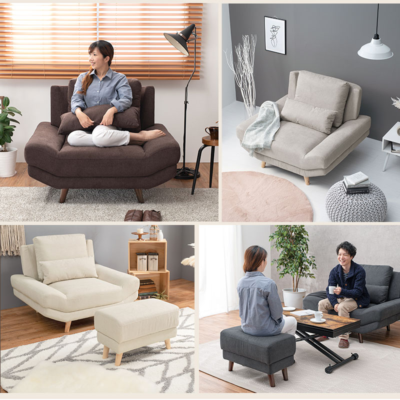 楽天市場】ワイド座面 ソファ 一人掛け【BRIGHT】ブライト クッション