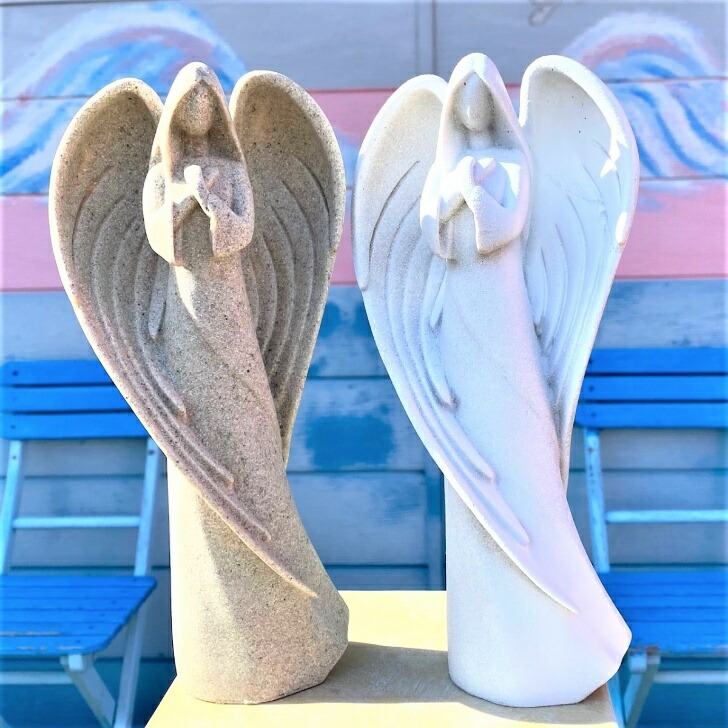 楽天市場】≪天使 置物 天使雑貨 エンジェル雑貨≫ 大きな翼の優美な