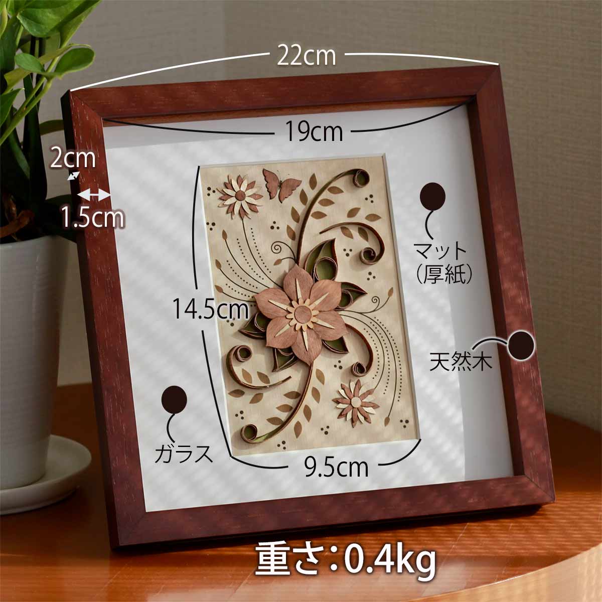 楽天市場】本格木工細工 木はり絵手作りキット ファミリートラベル 額