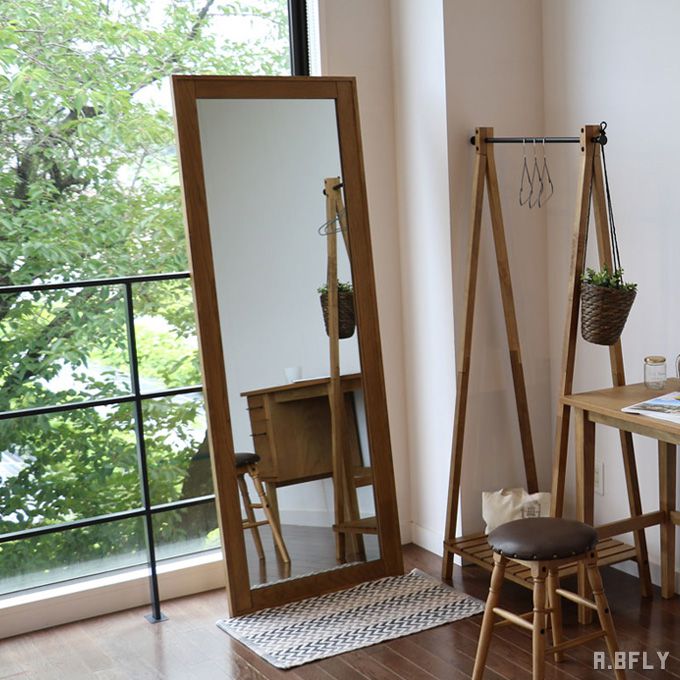 楽天市場】【最大6,000円クーポン配布中】ミラー 鏡 姿見 天然木