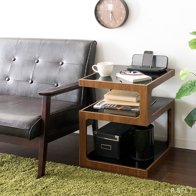 楽天市場】【最大6,000円クーポン配布中】サイドテーブル ガラス天板