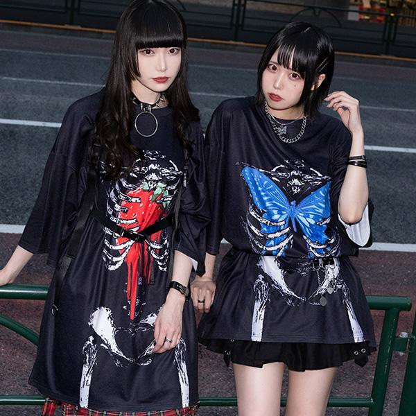 楽天市場】タレバタフライ ヒュージT Tシャツ 半袖 パンク ロック V系