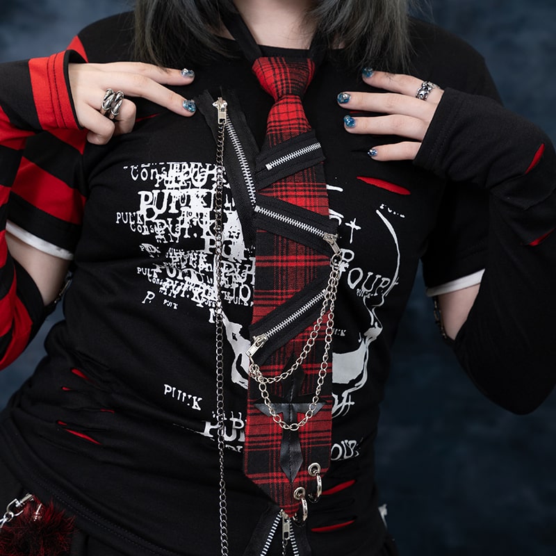 楽天市場】冥闇 クロスZIPネクタイ 原宿 原宿系 ファッション V系