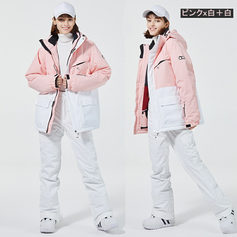 一度のみ着用！ピンク スノーボードジャケット 女性用 楽天市場