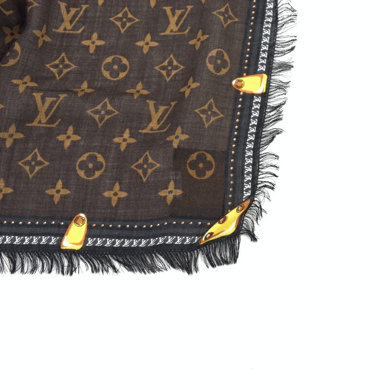 楽天市場】ルイヴィトン 大判ストール ウール100% ブラウン モノグラム