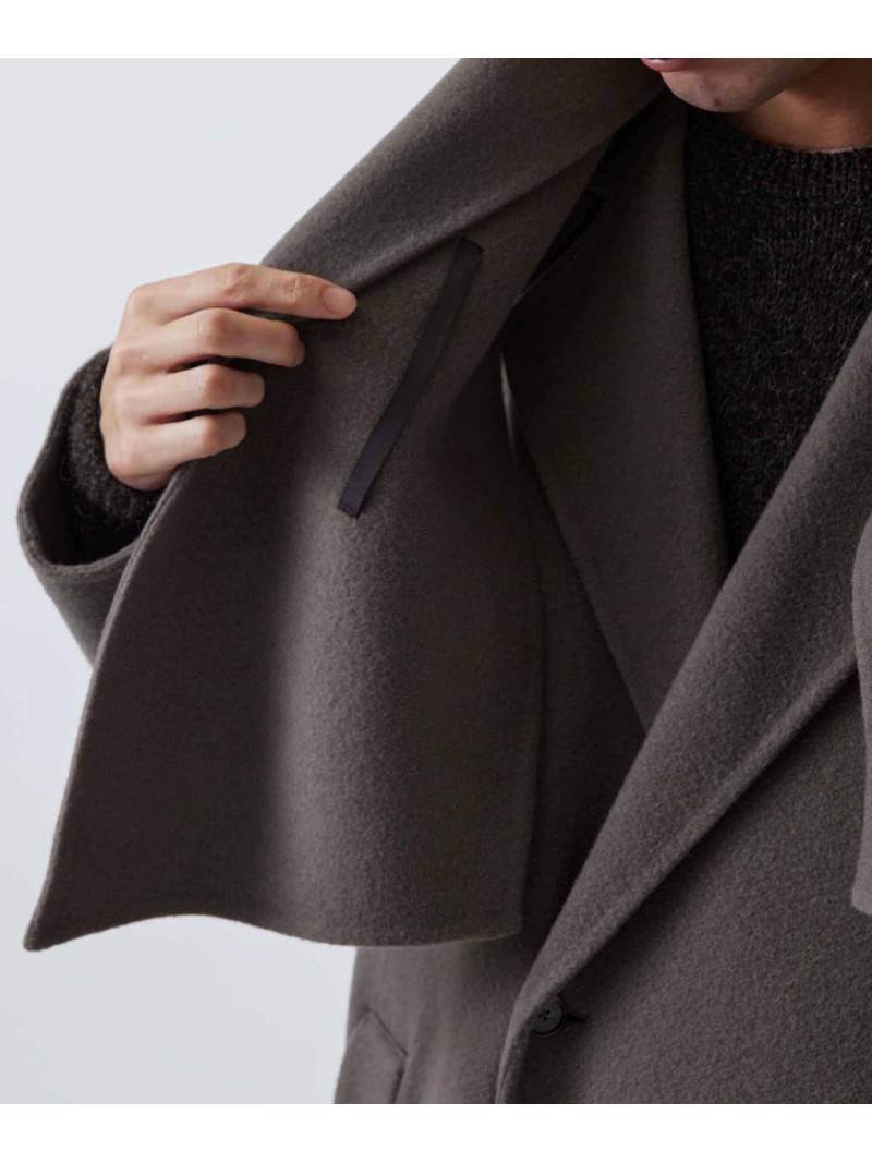 楽天市場】カシミアブレンドウール リバーセミダブルコート＜マフラー