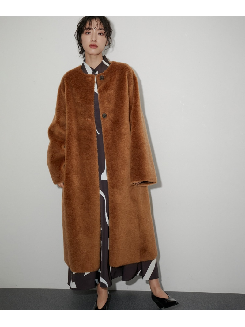 楽天市場】【SALE／50%OFF】【リバーシブル】レディフェイクボアコート