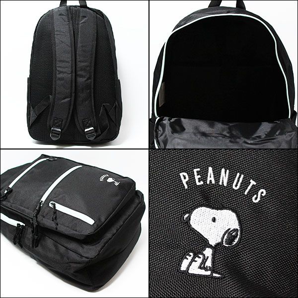 楽天市場】スヌーピー Dパックリュック ブラック×ミント レディース