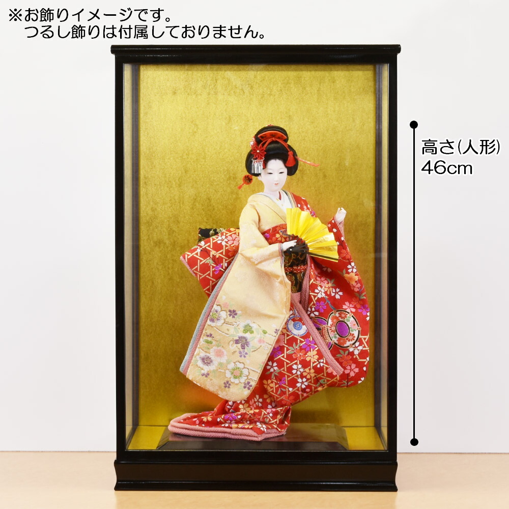 楽天市場】人形ケース ガラス人形ケース 幅 間口36奥行30高55cm(ガラス