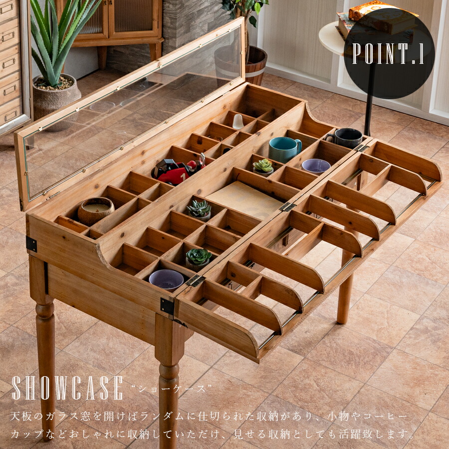 楽天市場】今だけ5%offクーポン デスク テーブル ショーケース