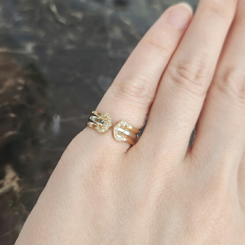 楽天市場】【Cartier】カルティエ リング ダイヤ 2C ドゥーブルC C2