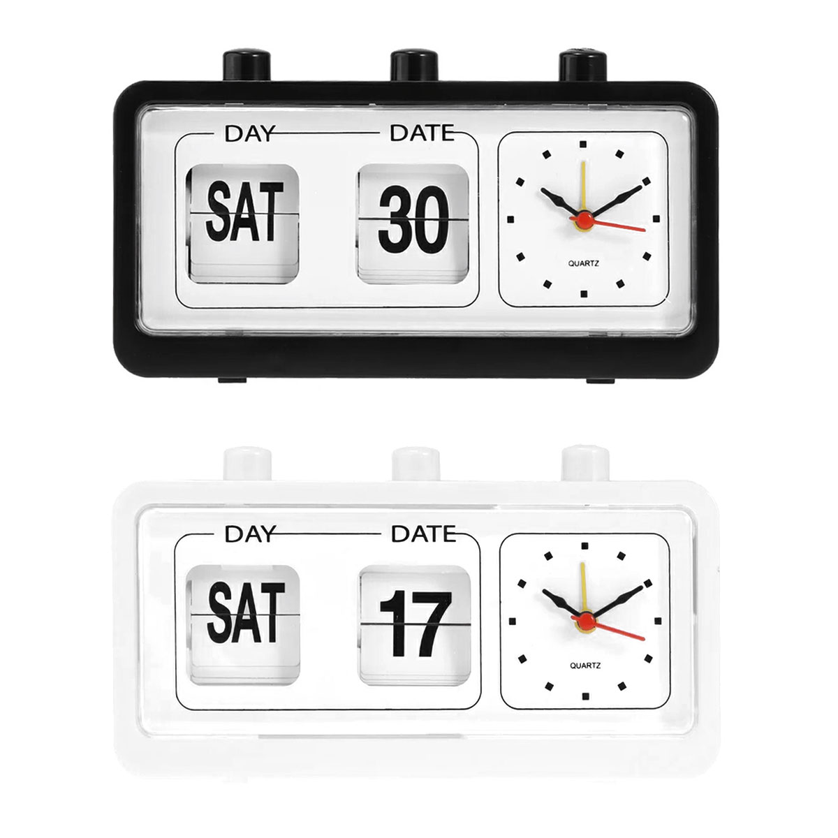 楽天市場】パタパタ時計 フリップクロック フリップデイト アナログ