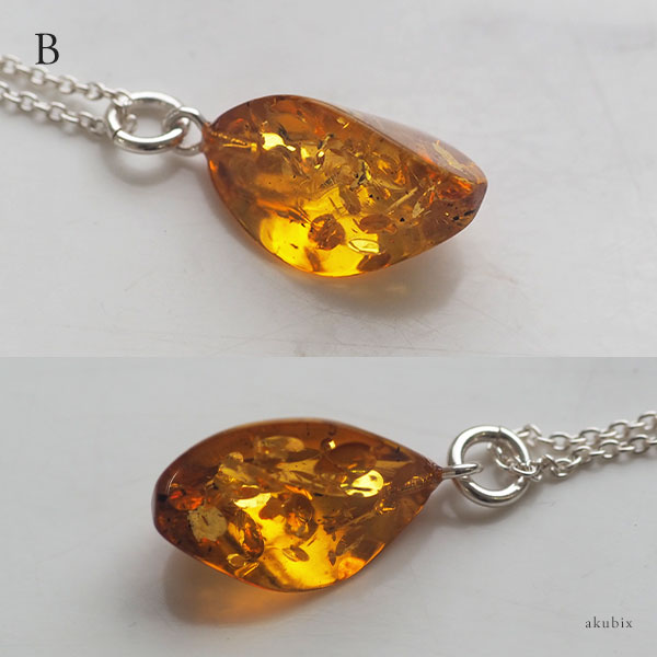 楽天市場】【バルト海の琥珀】オレンジゴールドアンバー シルバー