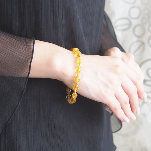 楽天市場】【バルト海の琥珀】サイズオーダー アンバーブレスレット