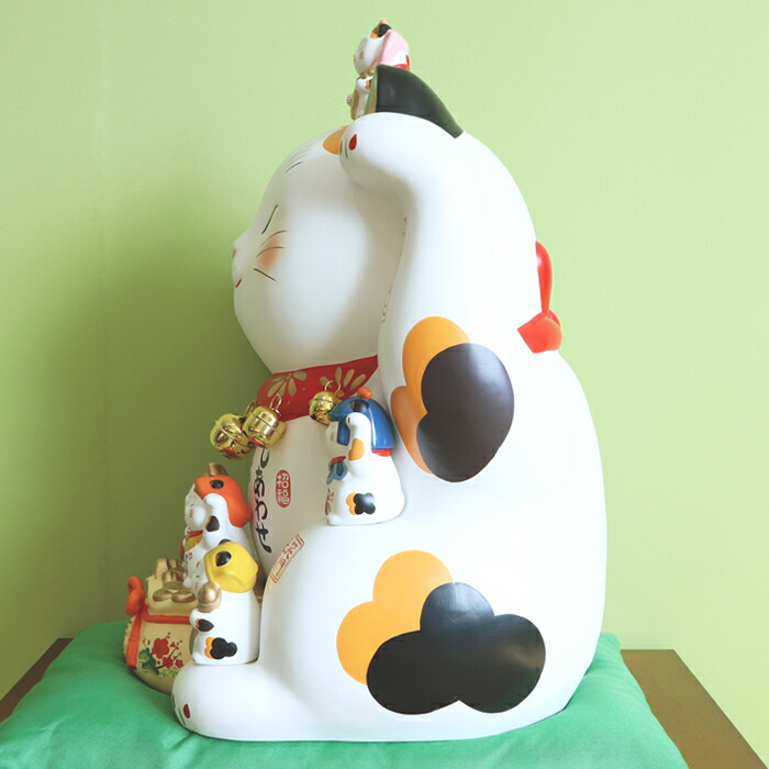 楽天市場】【豪華特典2個付き】招き猫 置物 陶器 大 特大 七福神 商売