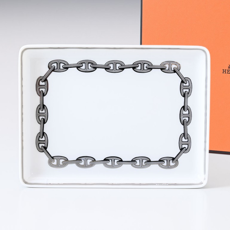 楽天市場】エルメス HERMES シェーヌダンクル プラチナ 004189P 16cm