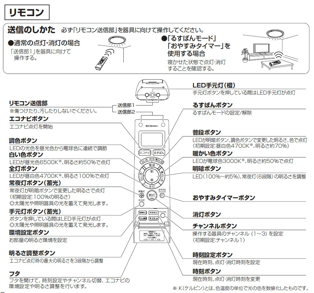 楽天市場】パナソニック 照明器具用リモコン LEDシーリングライト用