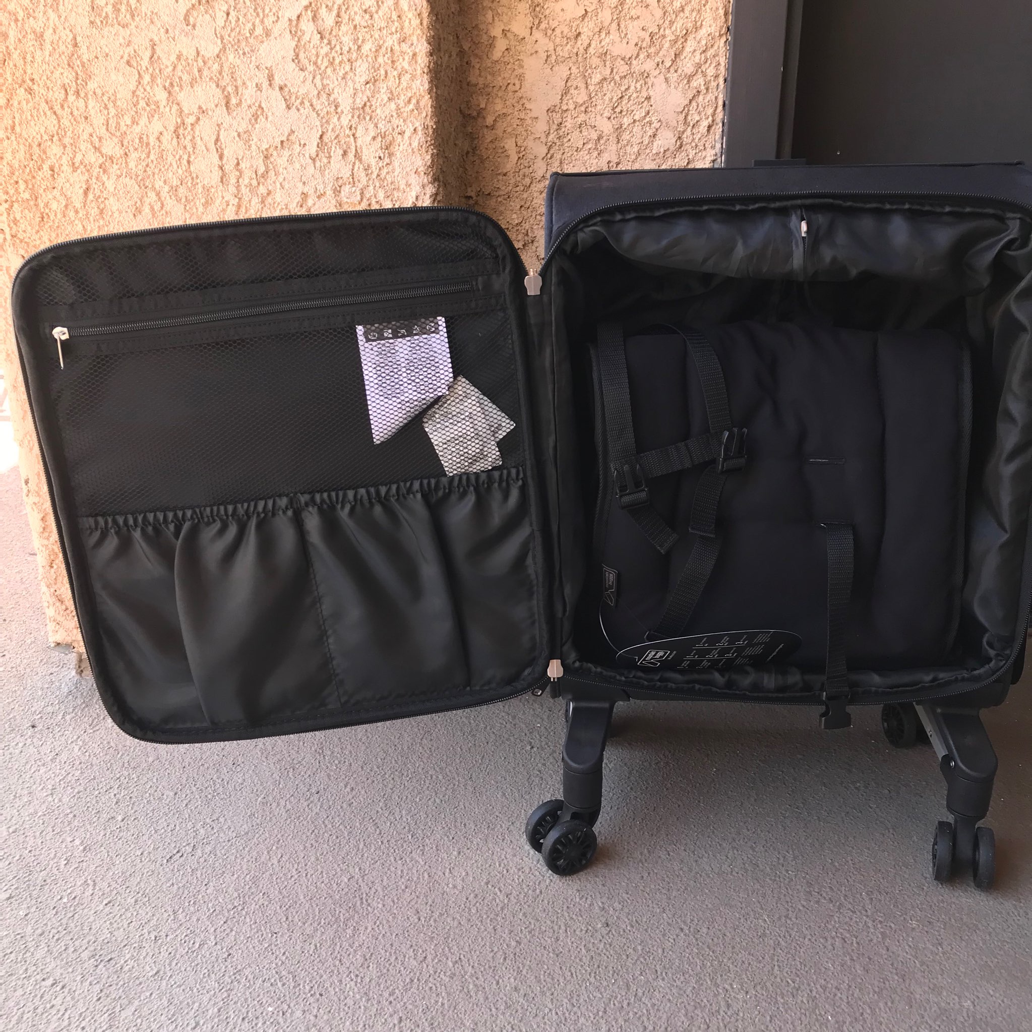 楽天市場】子供が乗れる スーツケース 4輪 幼児用 トラベルシート付