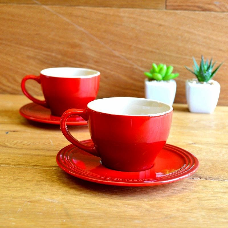 楽天市場】ル・クルーゼ カプチーノ カップ＆ソーサー 2客セット