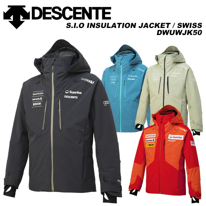 DESCENTE スキーウェア フード付き ポケット付き アクティブスノーギア