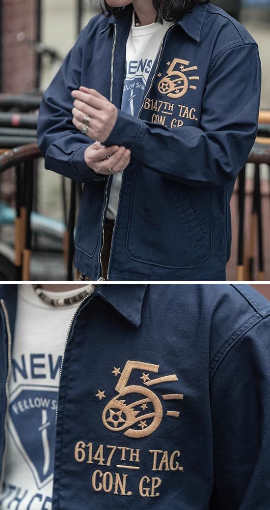 楽天市場】メンズ ミリタリージャケット刺繍 スーベニアジャケット第5