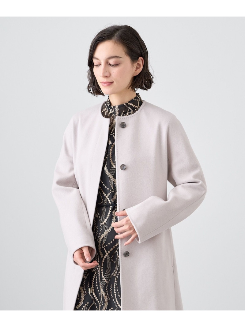 楽天市場】【SALE／30%OFF】カシミヤノーカラーベルトコート ANAYI